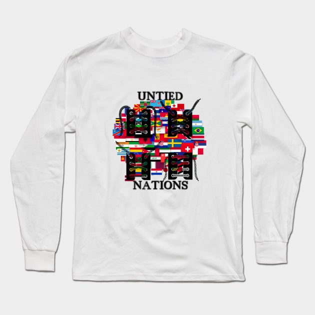 Untied Nations Long Sleeve T-Shirt by ProfessorJayTee